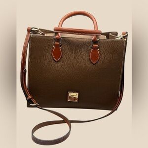 Dooney & Bourke Bark Janine Pebble Leather 2-Way Bag MSRP $408 EUC
